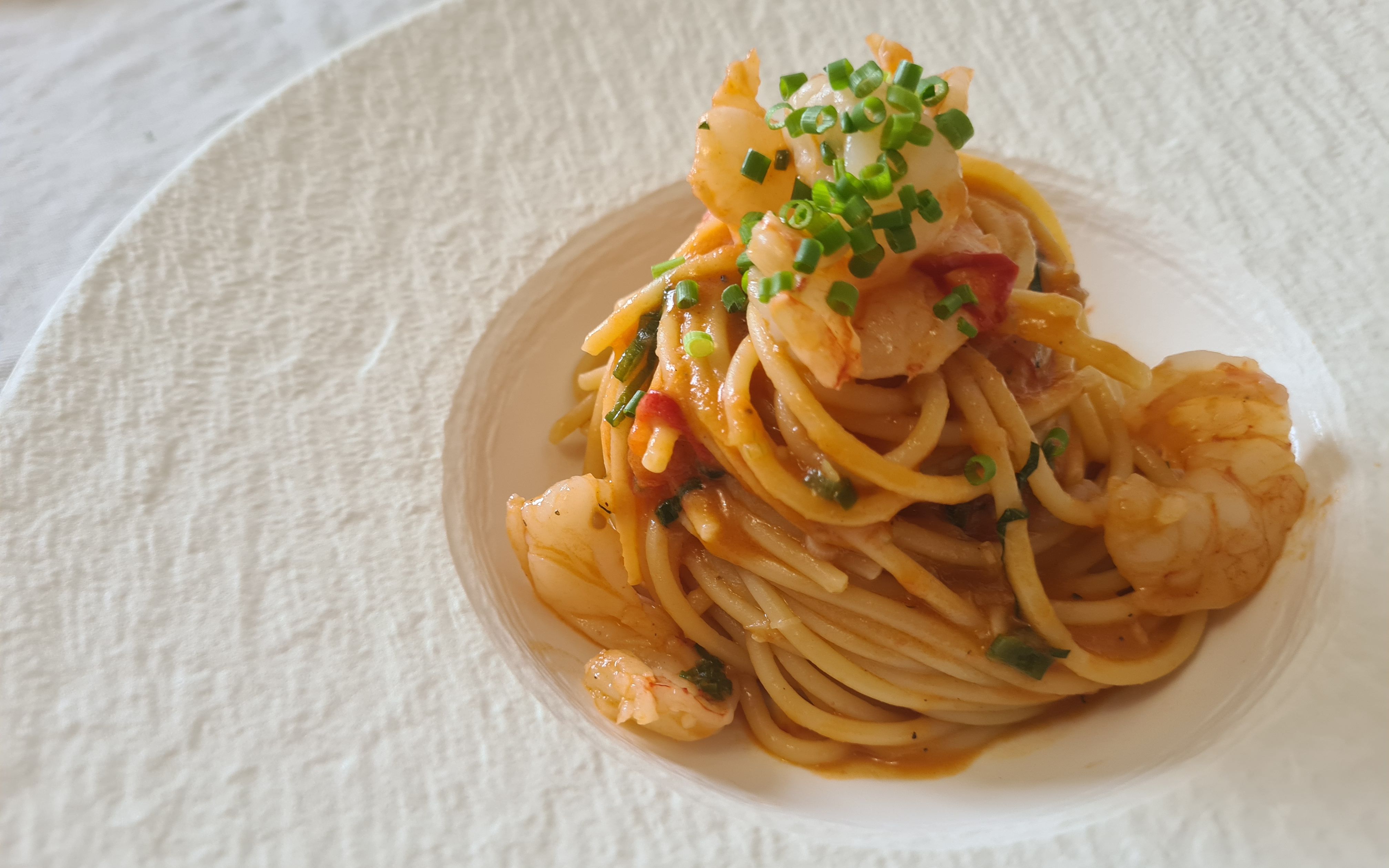 超正宗意式海鲜奶油酱大虾意面【金米兰】