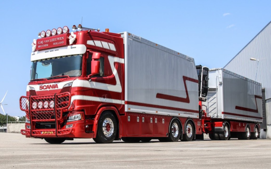 open pipe〕2021年度荷兰最美卡车 v8引擎声浪 scania r580 | g&j