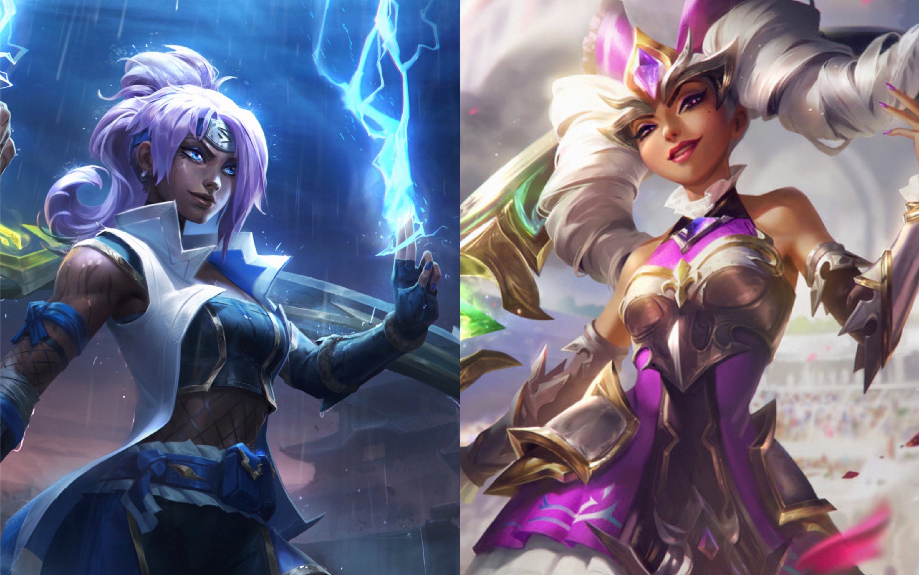 【皮肤对比】奇亚娜:冲击之刃 vs 女帝