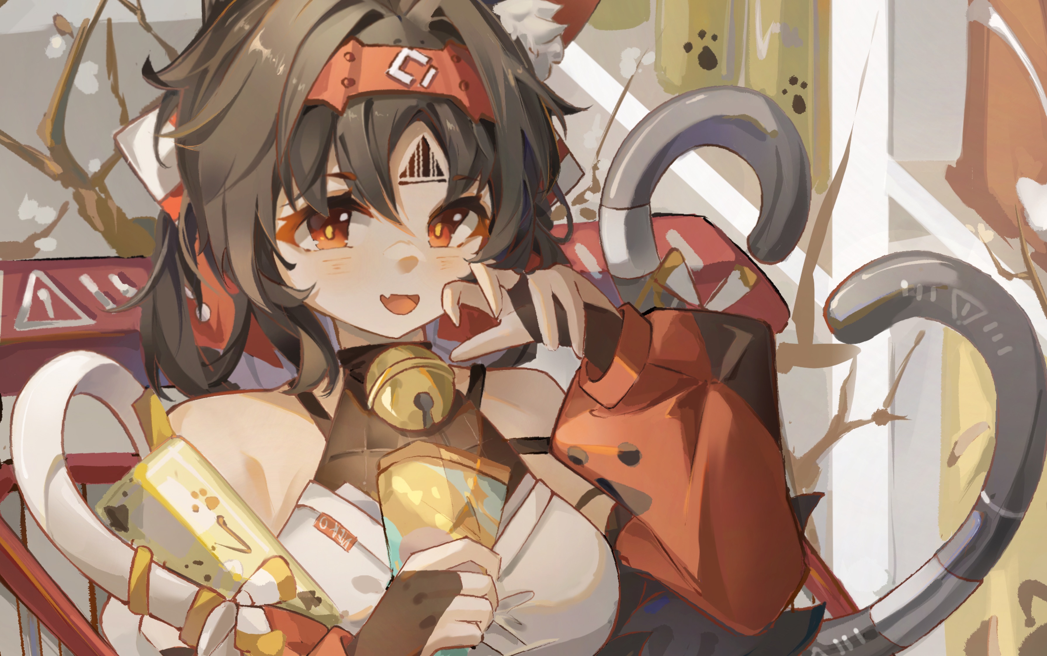 【procreate/壁纸】"喵呜!"猫猫来喽!绝区零61猫宫又奈61绘画过程