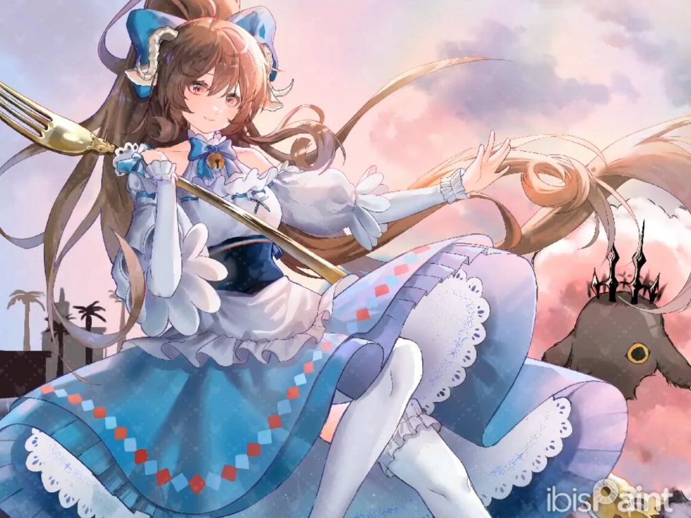 【艾雅法拉绘画过程】恭喜小羊提超可爱新皮!