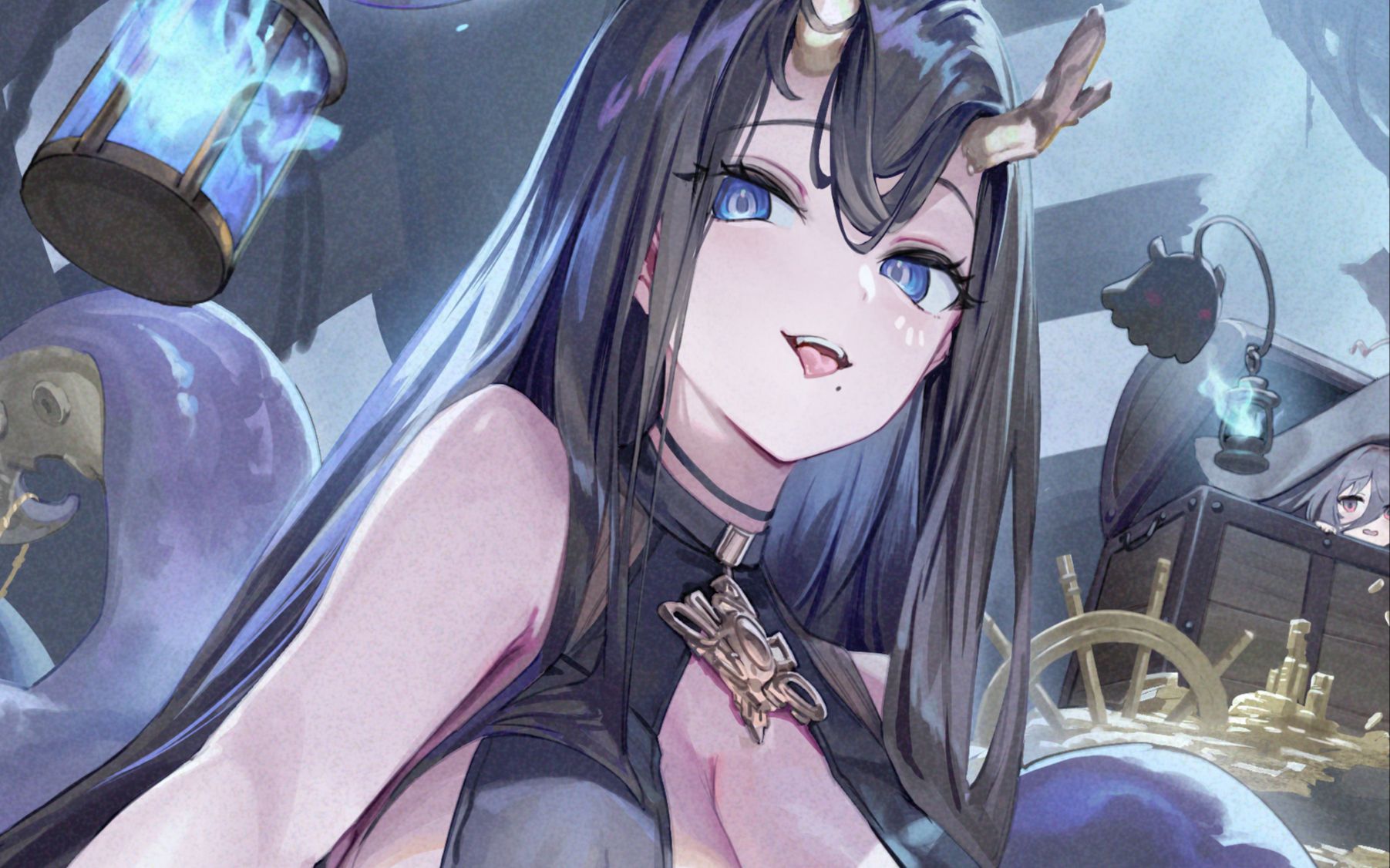 【碧蓝航线】金鹿号の誓约彩蛋差分 配音神中神,触手玩儿挺花