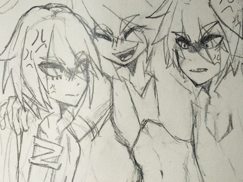 画了个凹凸世界派赞和真赞的组合hhh