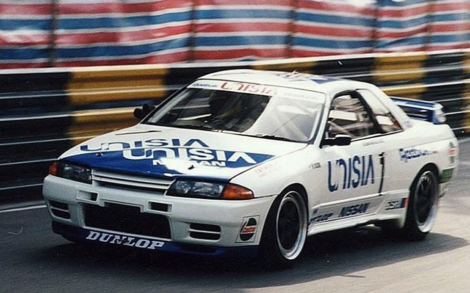 1991年被加重的gtr r32仍然在澳门东望洋房车赛中获得第四名