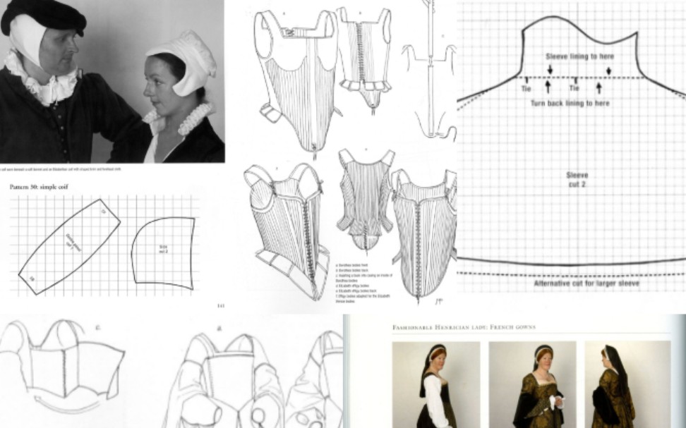 欧洲宫廷服饰衣帽图纸分享~束腰、裙撑和帽子~快进来截图吧哔哩哔哩bilibili