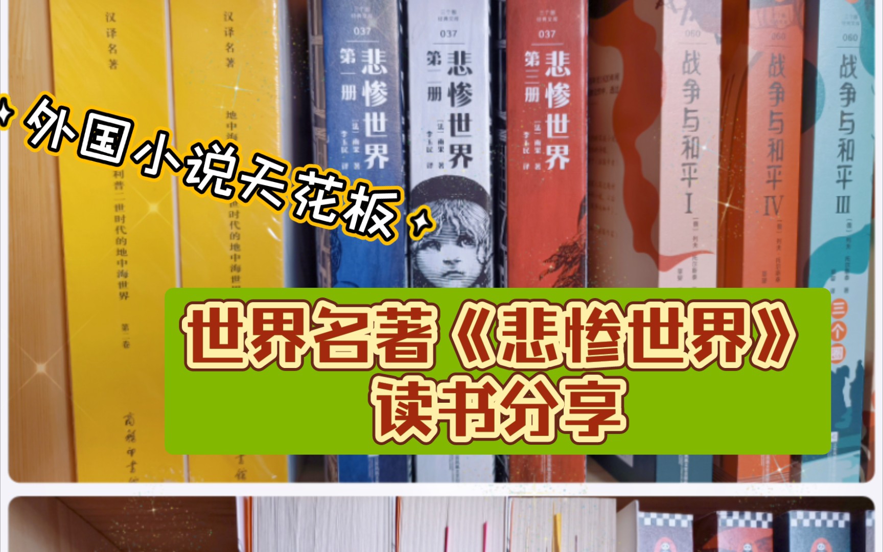 一起读名著,爱上大部头!|《悲惨世界》的读书分享|读客三个圈哔哩哔哩bilibili