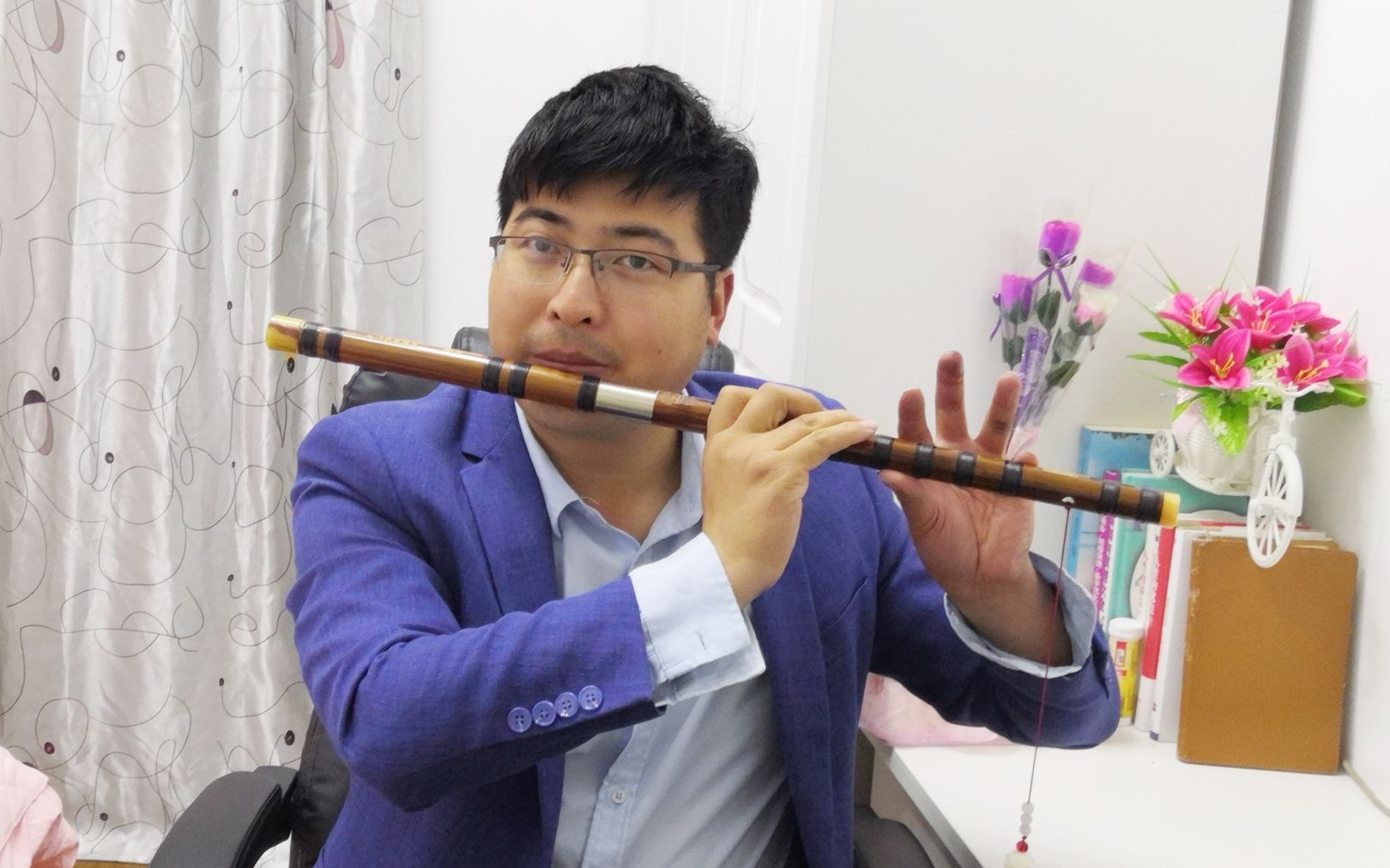 【闲时玩音乐】一曲红尘,自学笛子独奏.