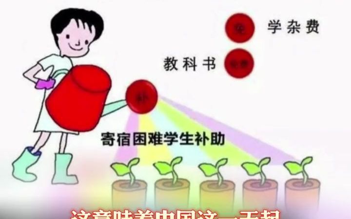 2008年9月1日,一个必将被历史所铭记的日子——在这一天,中国实现了城乡义务教育全部免除学杂费.哔哩哔哩bilibili