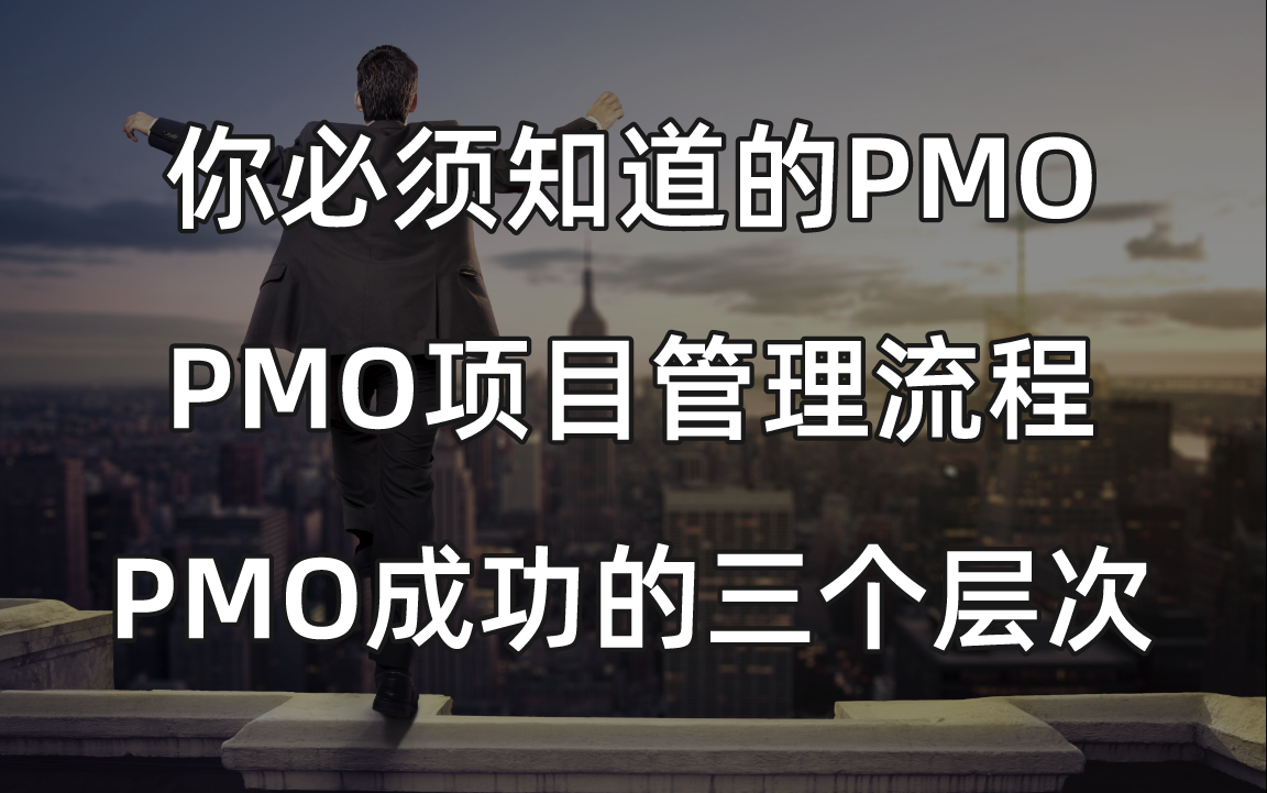 PMO成功的三个层次 | PMO部门建设原则 | PMO项目管理流程参考哔哩哔哩bilibili