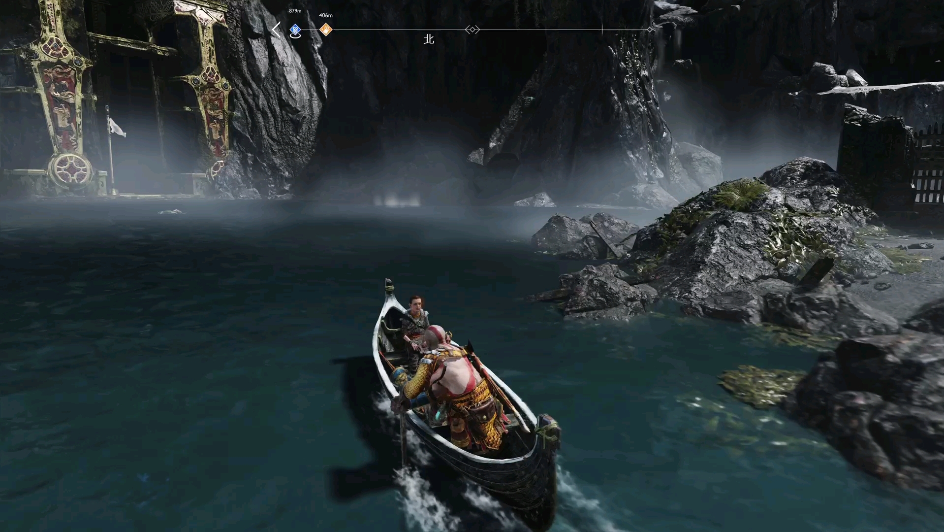  10年一刻>战神4 战神难度 无伤全流程 石瀑布 维瑟嘉德 火炬流浪剑客