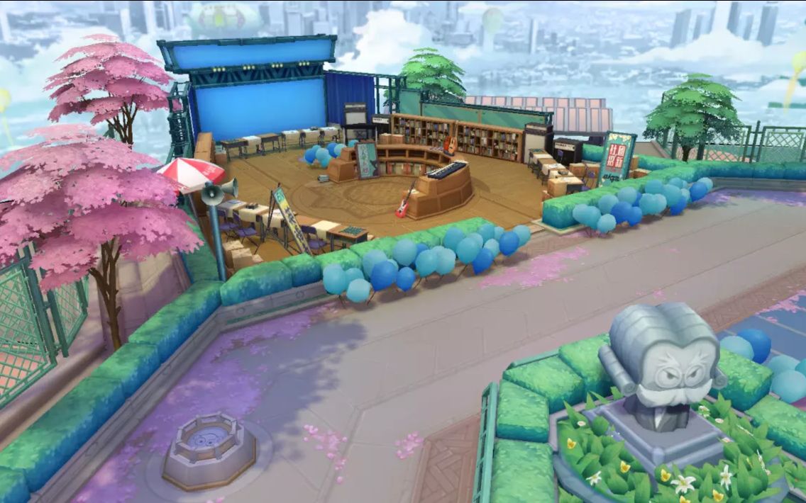 萌叔带你体验非人学园新地图暖暖的学院风我仿佛找到了初恋的感觉