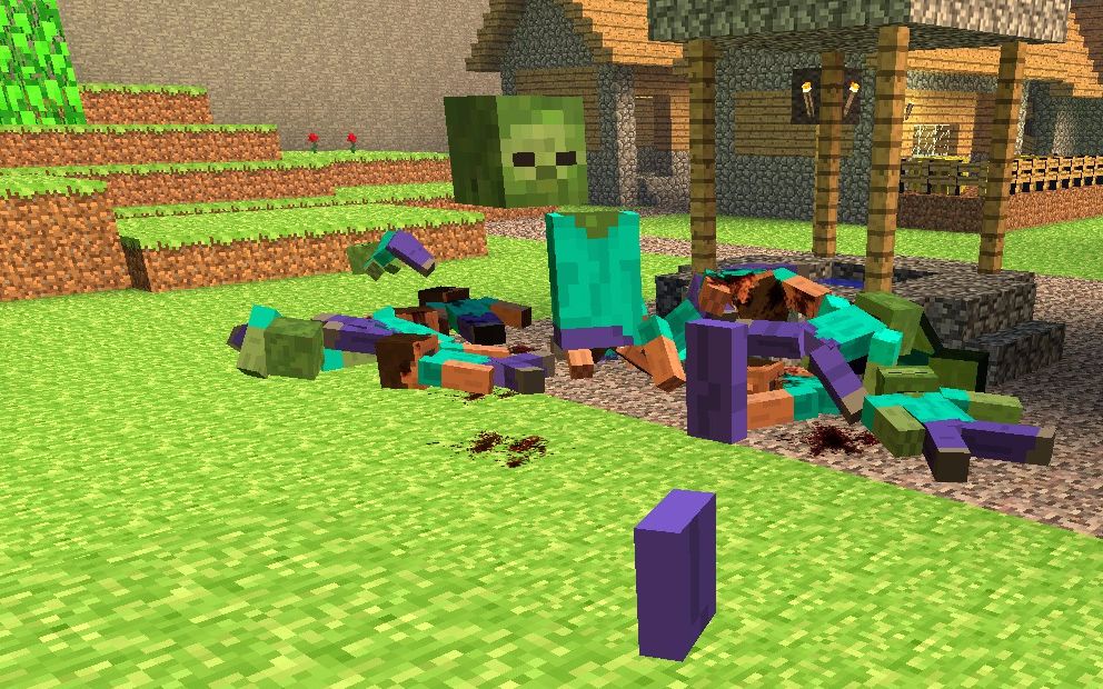 我的世界五马分尸的僵尸有多恐怖_哔哩哔哩 (゜-゜)つロ 干杯~-bili