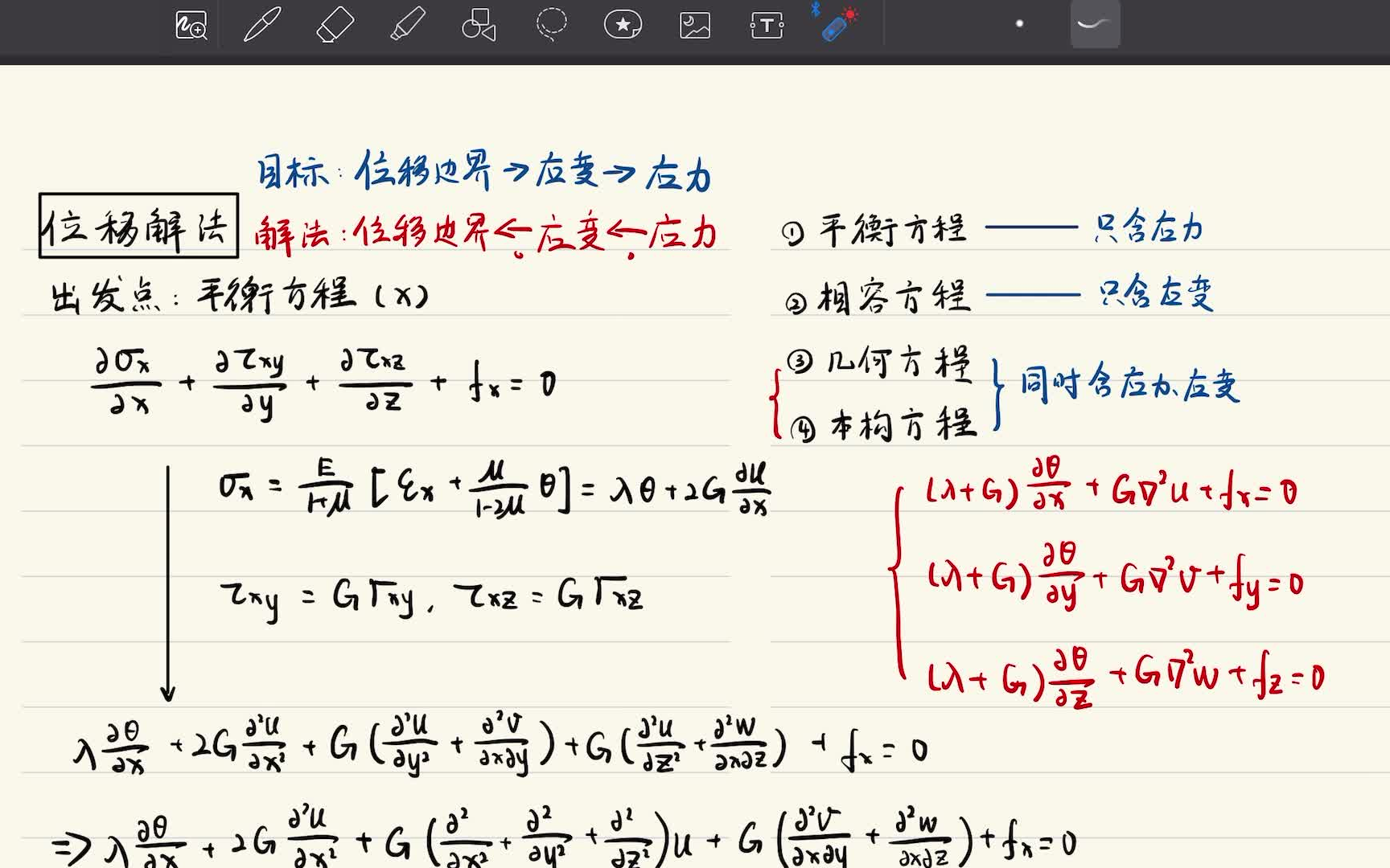 3位移和应力解法(纯讲解)速通弹性力学(徐芝纶)哔哩哔哩bilibili