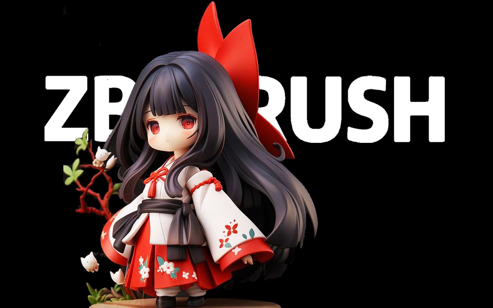 这么软萌可爱的q版小女孩手办模型制作,你会不喜欢吗?zbrush手办雕刻