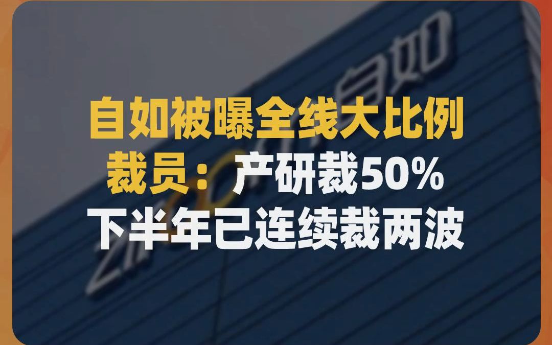 自如被曝全线大比例裁员:产研裁50%,下半年已连续裁两波哔哩哔哩bilibili