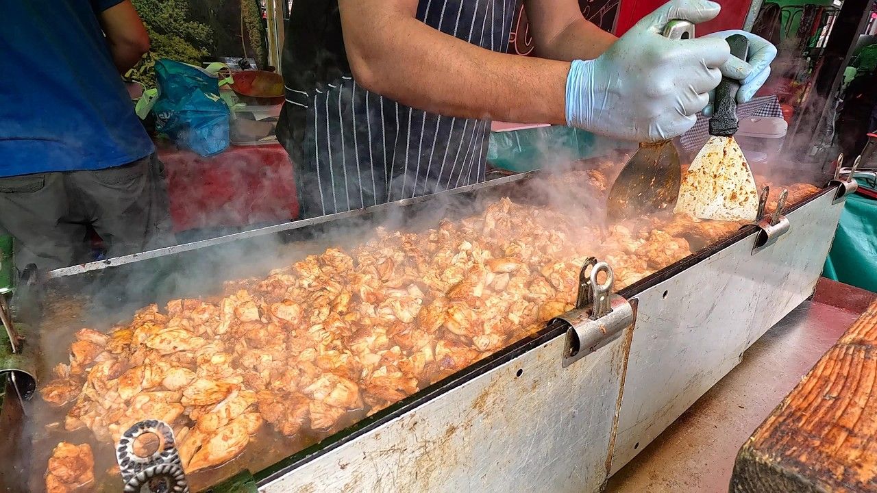 [图]【4K】英国伦敦街头美食：阿克姆村市场和波多贝罗路世界各地街头小吃 | 作者：settime2588