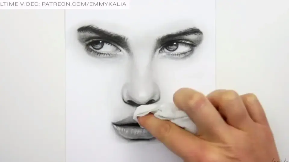 How to draw and shade a portrait using Graphite Pencils 