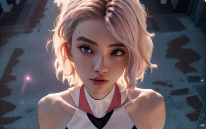 我叫格温·史黛西,是独一无二的女蜘蛛侠! 来啦!