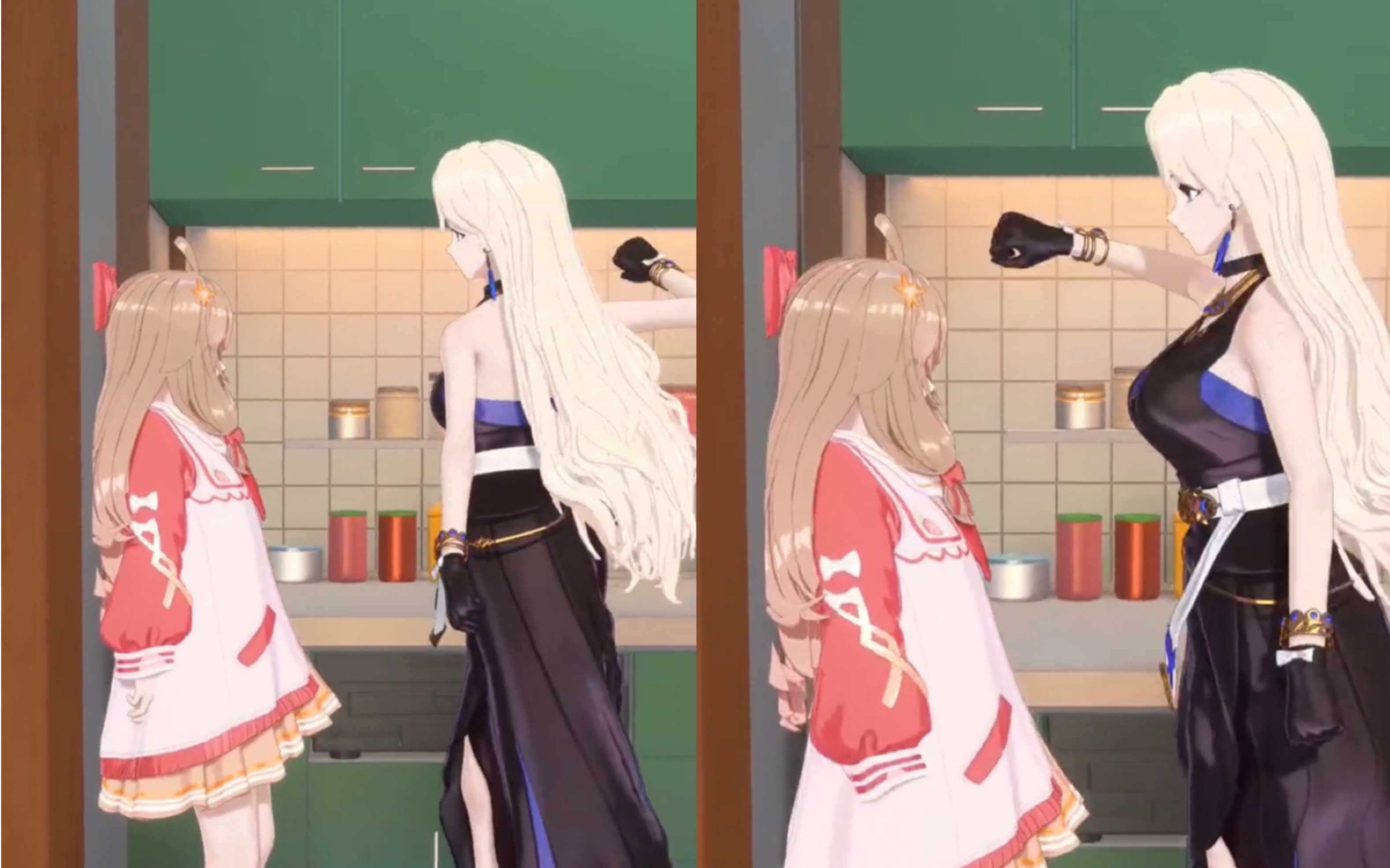 乃琳为了应对嘉然的叹为观止苦练蓄意轰拳