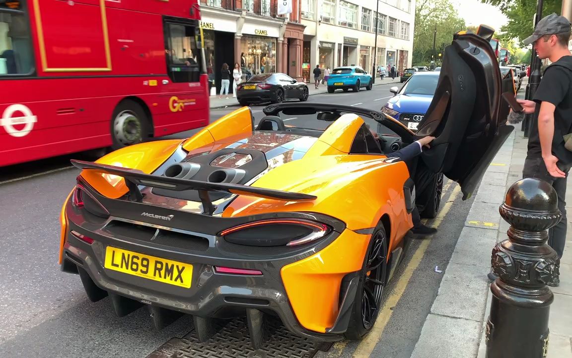 【超跑街拍】倫敦最佳超級跑車 - 蘭博基尼aventador,邁凱輪600lt