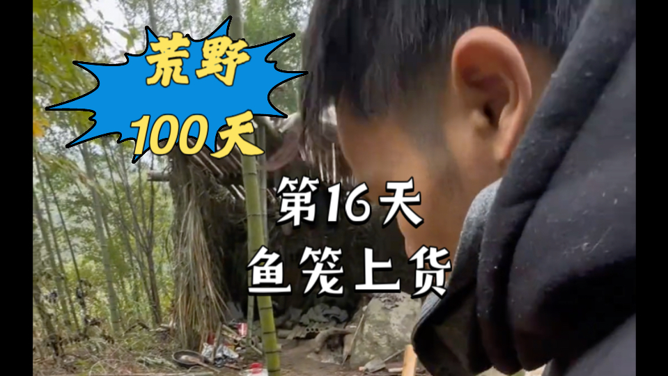 EP17 荒野生存100天,鱼笼上货哔哩哔哩bilibili