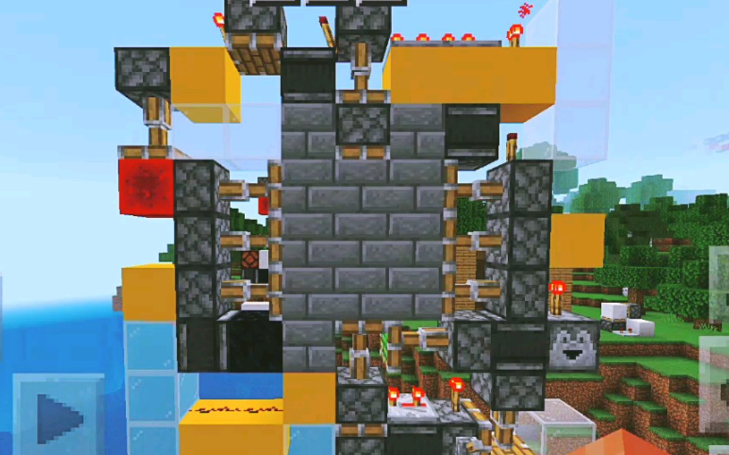 mcpe.3×3最小活塞门(无实体)
