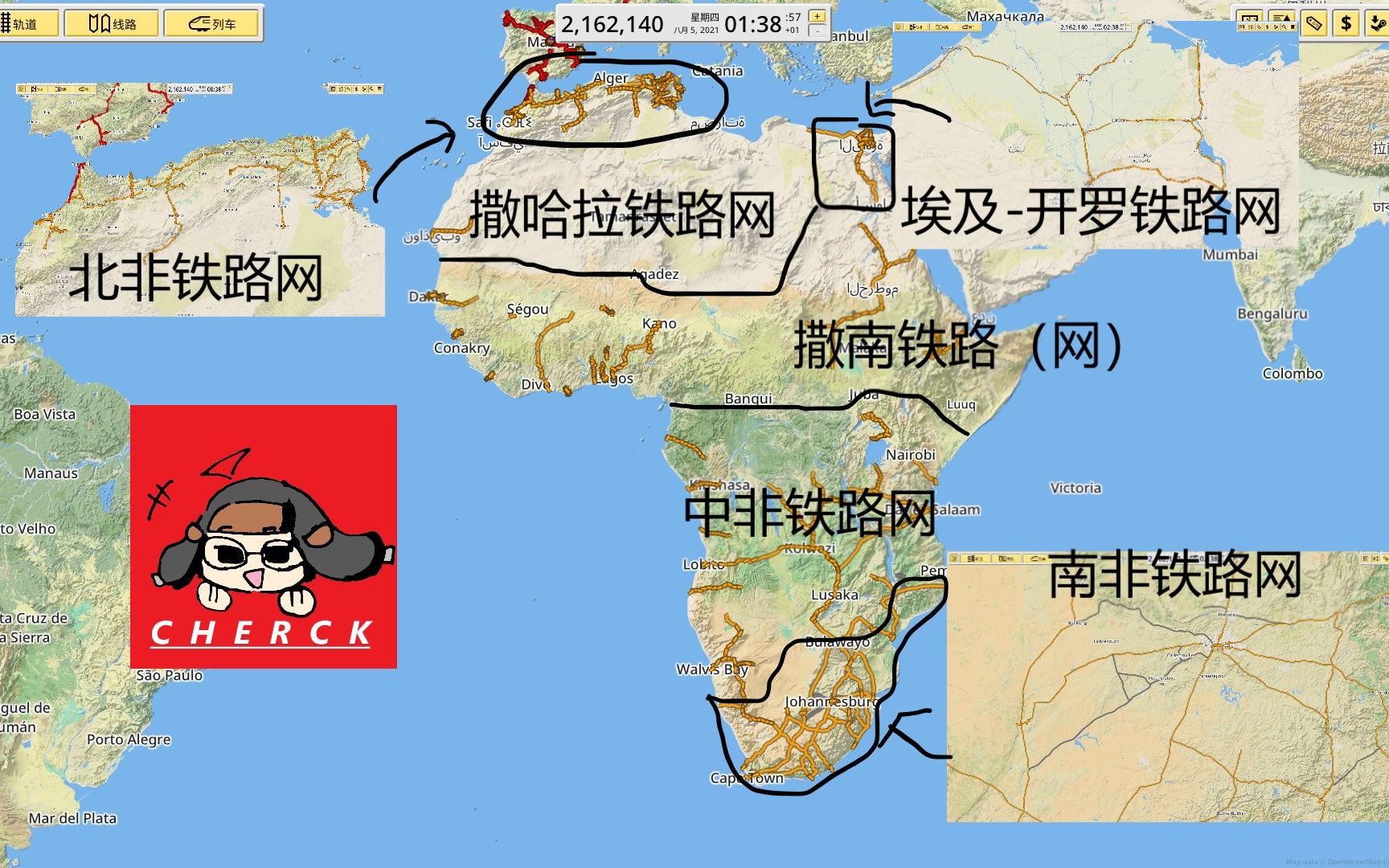 514小时在游戏中一个人完整还原了非洲铁路_单机游戏热门视频