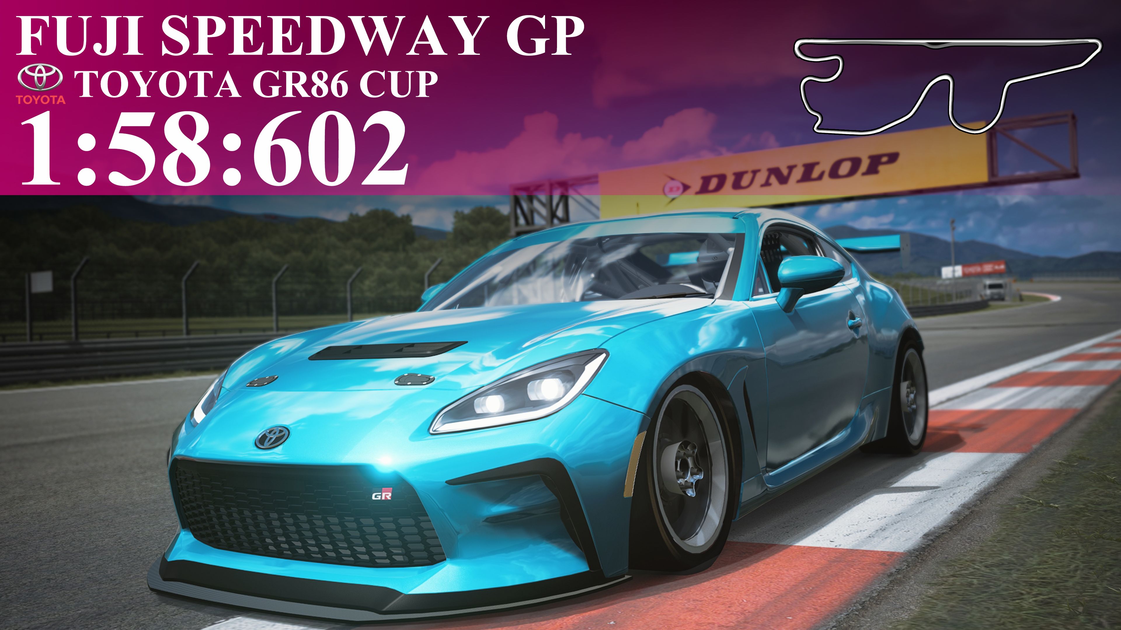 【神力科莎】丰田 gr86 cup @ 富士国际赛车场 1:58:602
