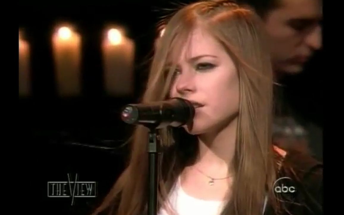 【超美艾薇儿】Avril Lavigne  I'm With You (Live 2002.11.19 The View)哔哩哔哩bilibili