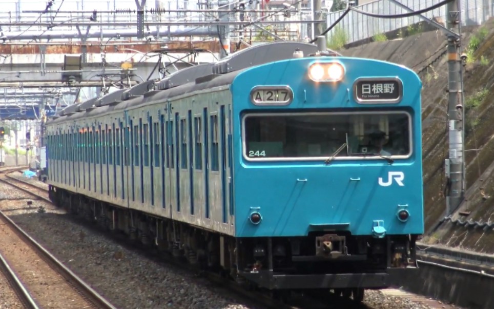 日本铁道jr阪和线103系电车到着99発车シーン集堺市駅三国ヶ丘駅に