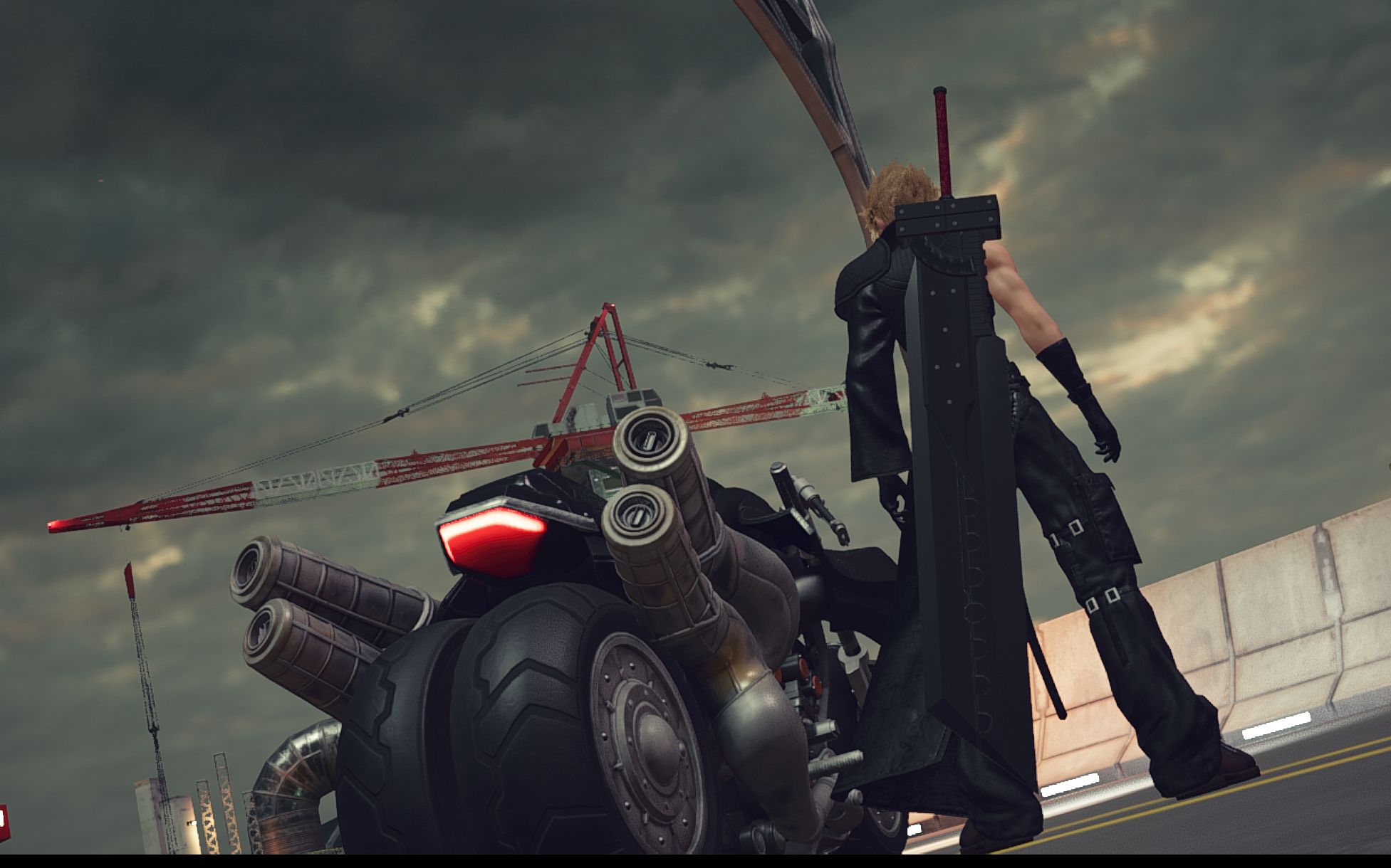 活动  【最终幻想7】克劳德 六式 摩托【合影】