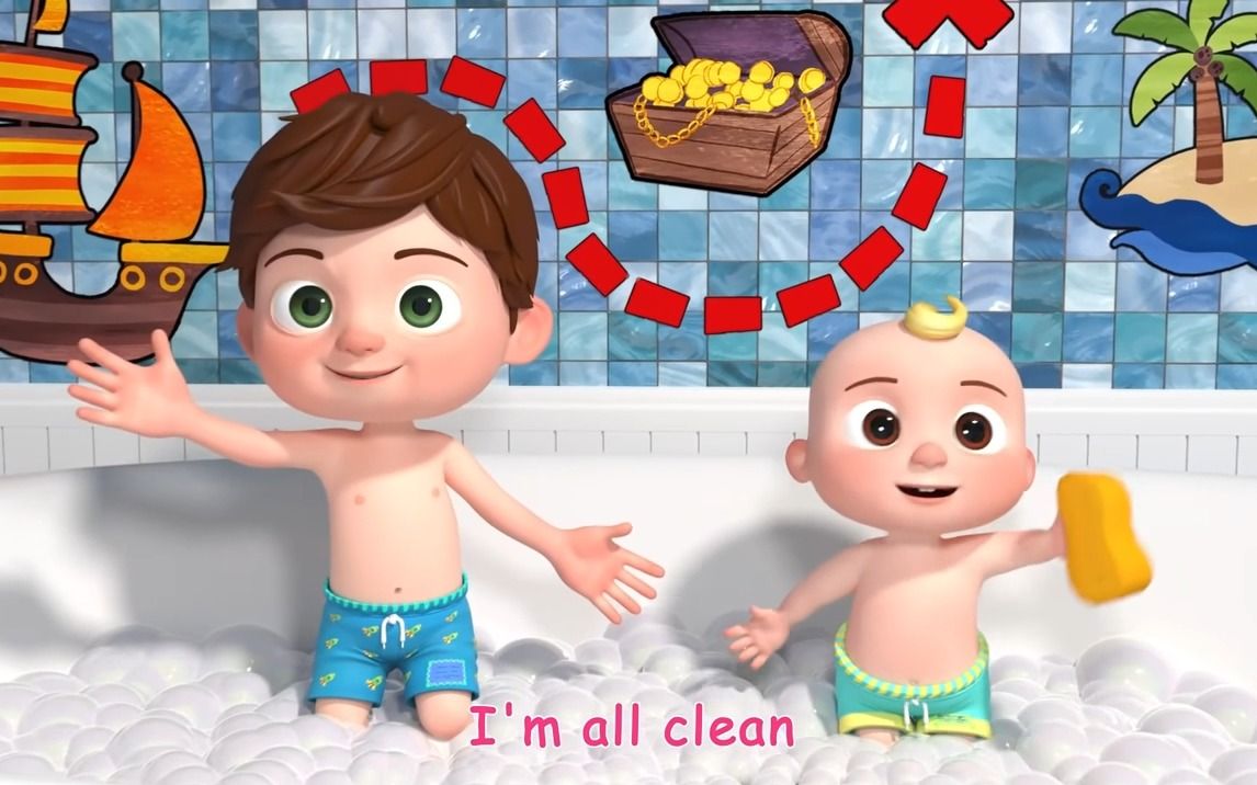 【cocomelon英文儿歌】bath song