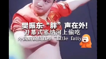 外国解说员直译樊振东小名＂小胖 little fatty＂哔哩哔哩bilibili