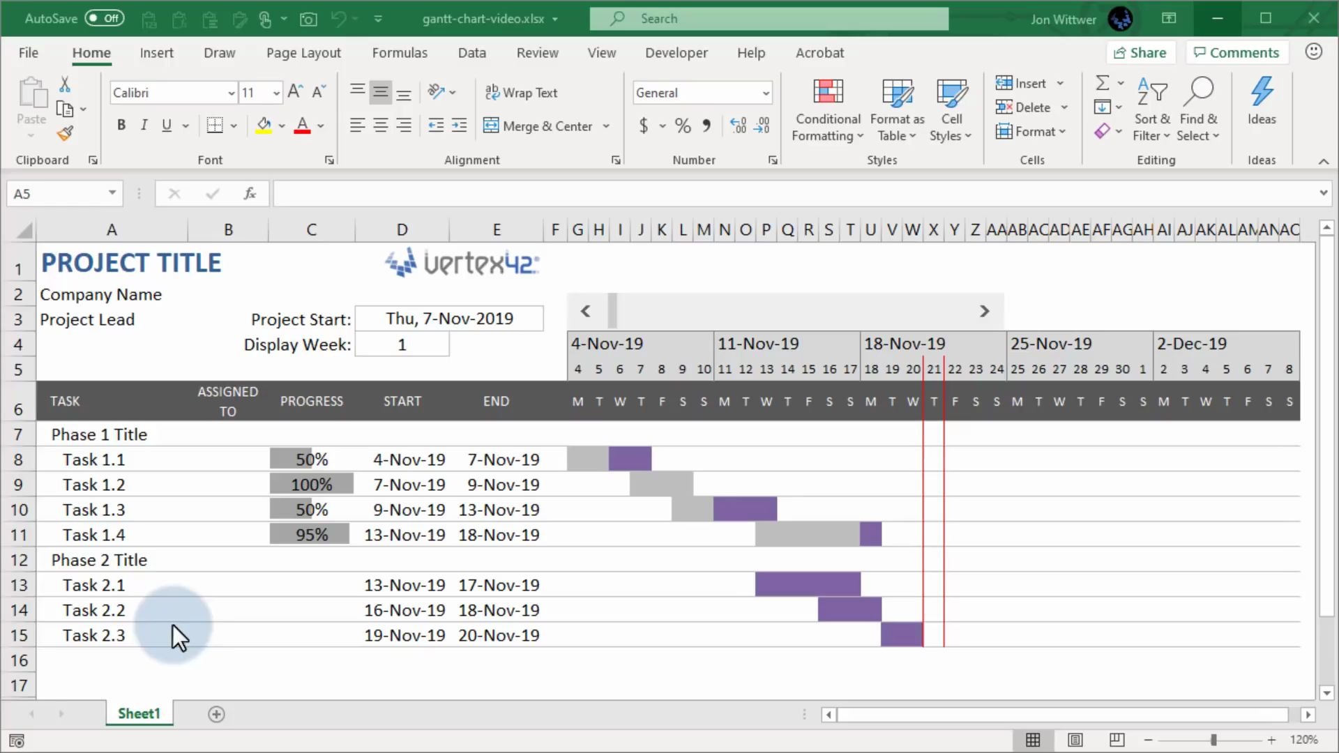 Excel甘特图教程【教你如何制作甘特图】哔哩哔哩bilibili