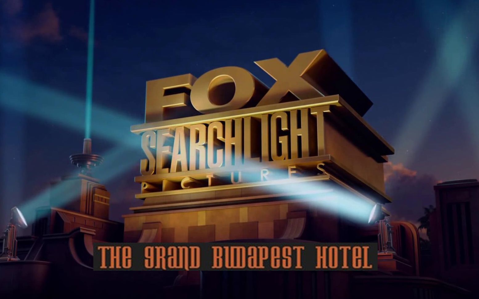 福克斯探照灯影业 布达佩斯大饭店 logo (2014,1080p) 固定镜头