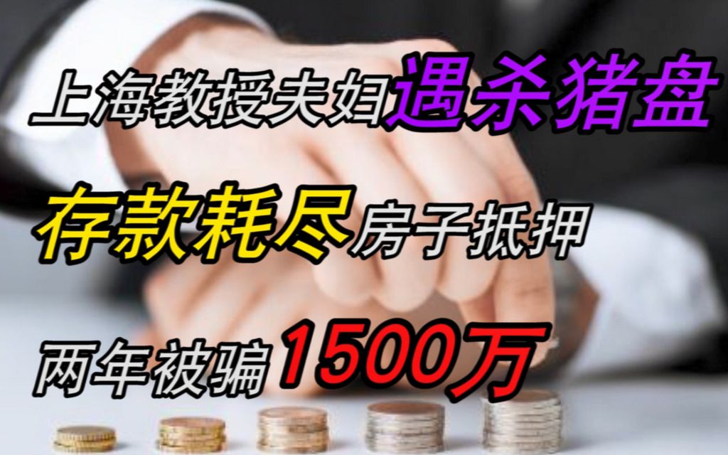 上海教授夫妇遇“杀猪盘”,存款耗尽、房子抵押,两年被骗1500万哔哩哔哩bilibili