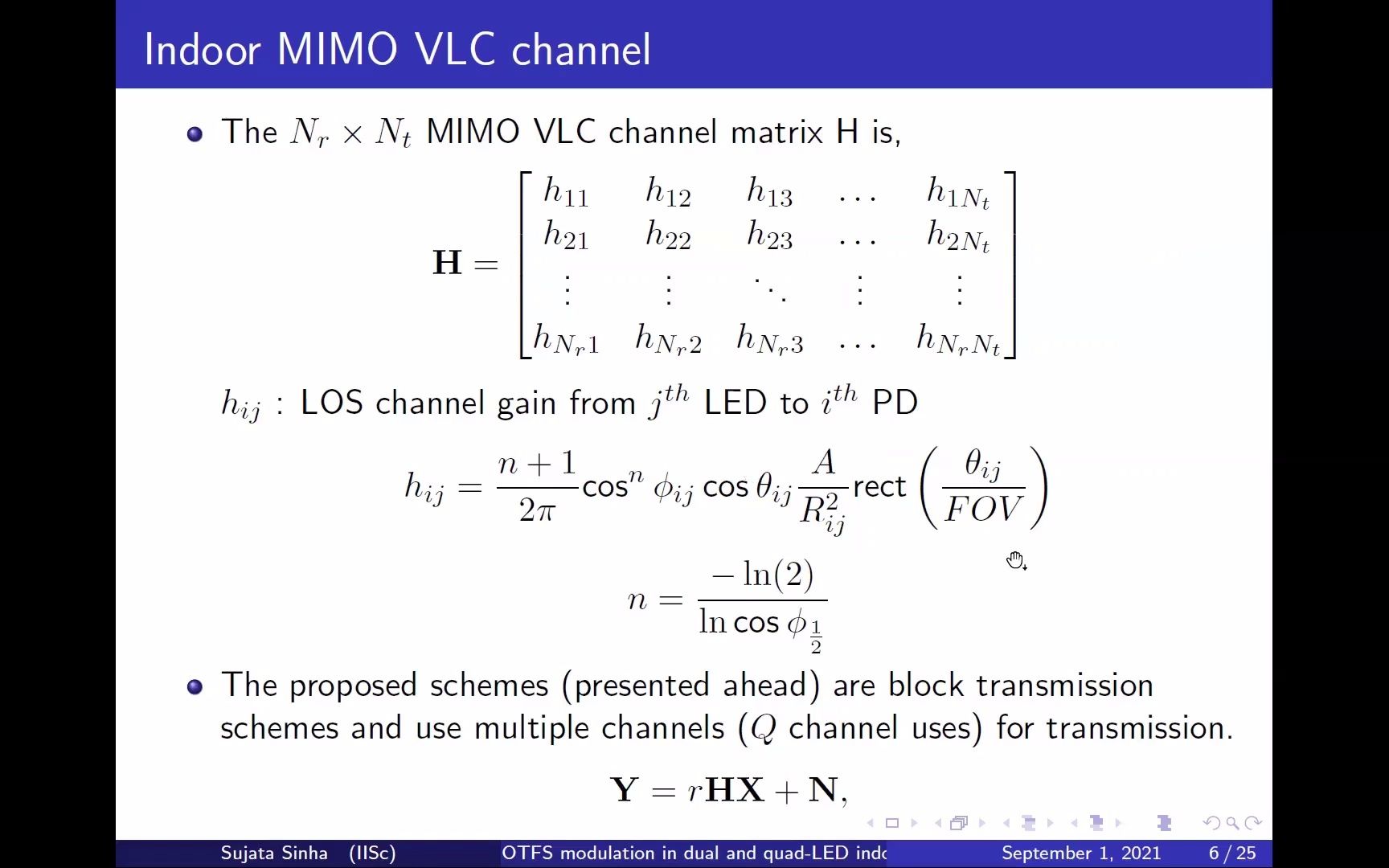 室内 VLC 系统中 OTFS 调制哔哩哔哩bilibili