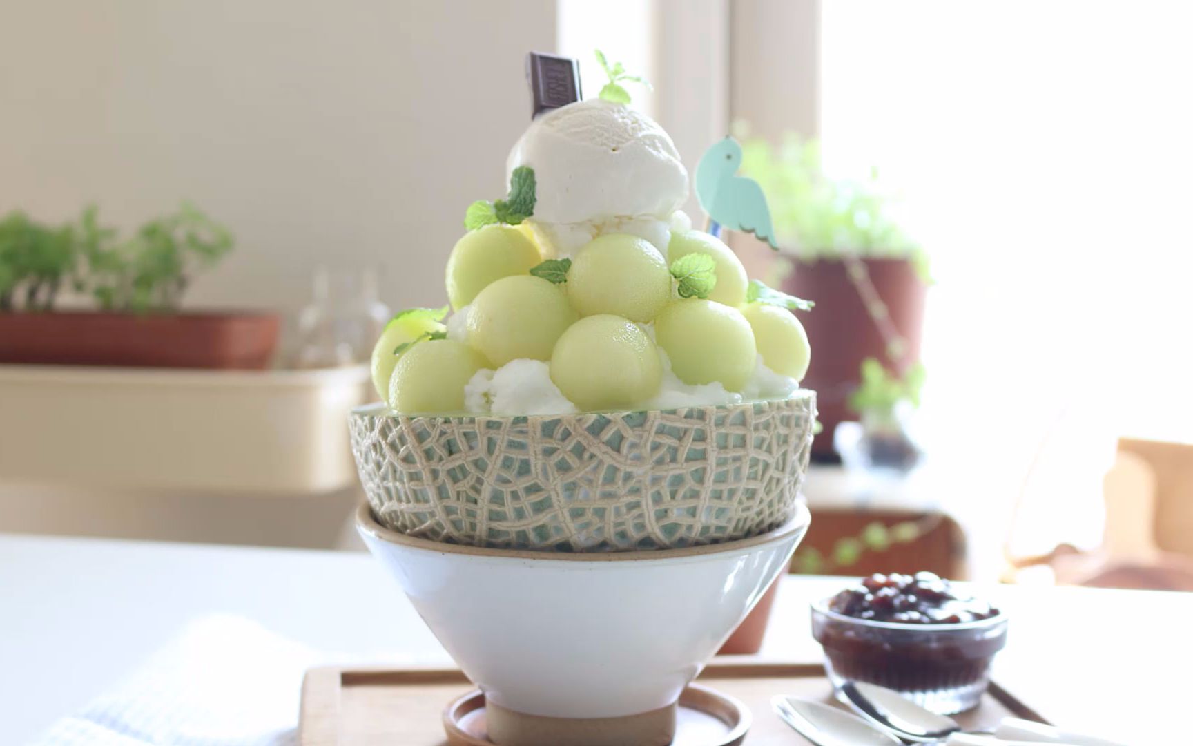 【哈密瓜沙冰】不去韩国吃雪冰