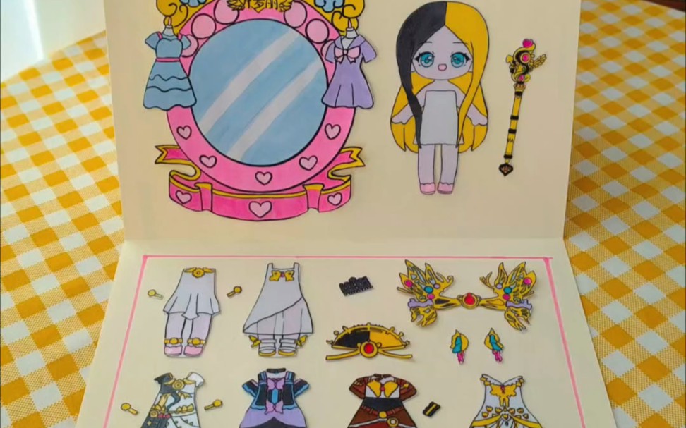 自制叶罗丽白光莹换装玩具书