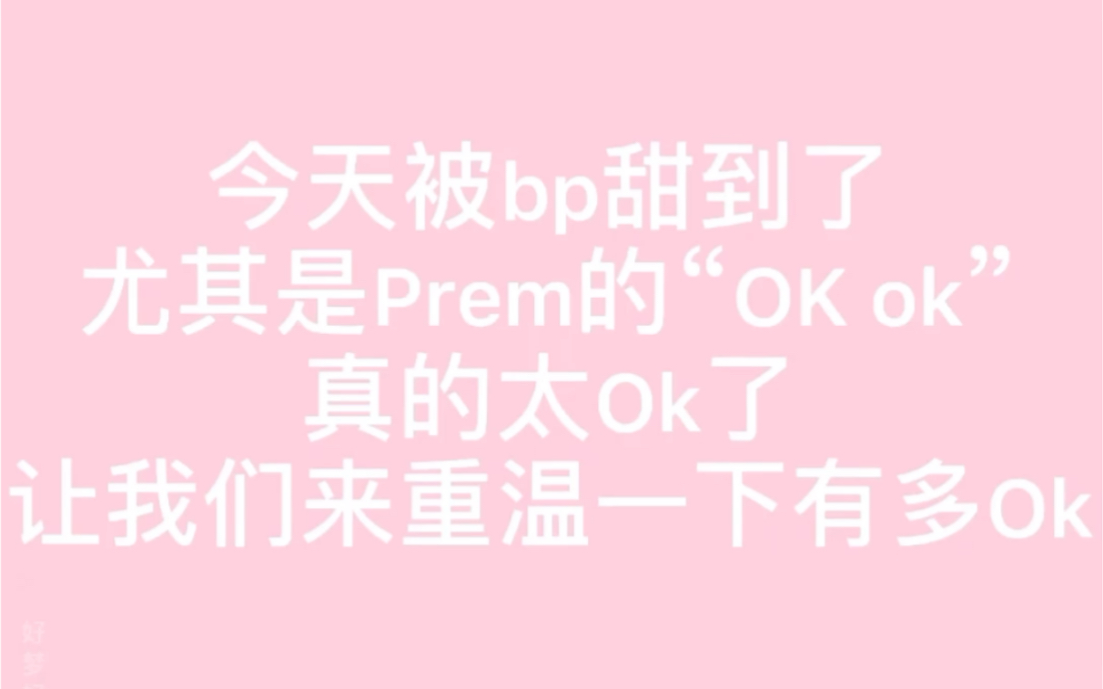 【麻绳夫夫】【BounPrem】我真的被这个“okok”洗脑了,我现在满脑子都是“okok”还伴随着bb一脸“看我媳妇儿多可爱”的表情!哔哩哔哩bilibili