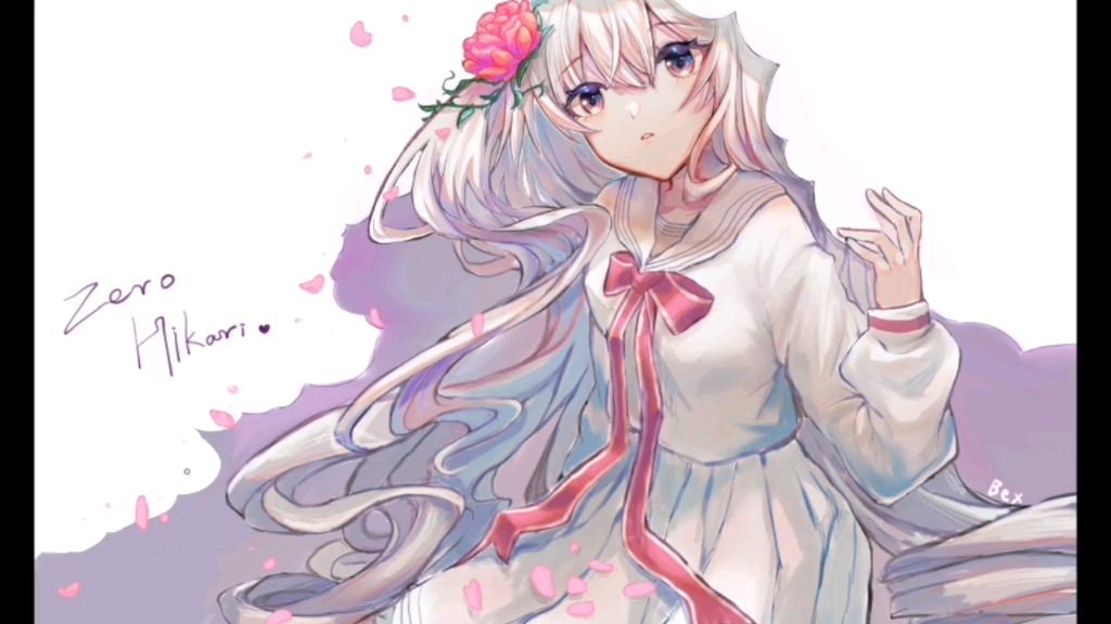 【绘画过程】16倍速 arcaea零光_哔哩哔哩_bilibili