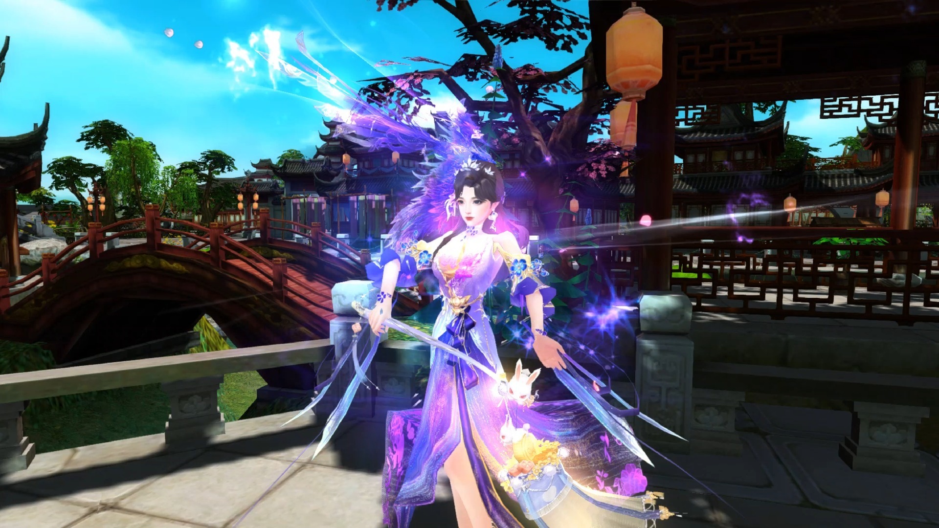 《天龙八部网游》小蝴蝶结发型跟这个衣服也搭