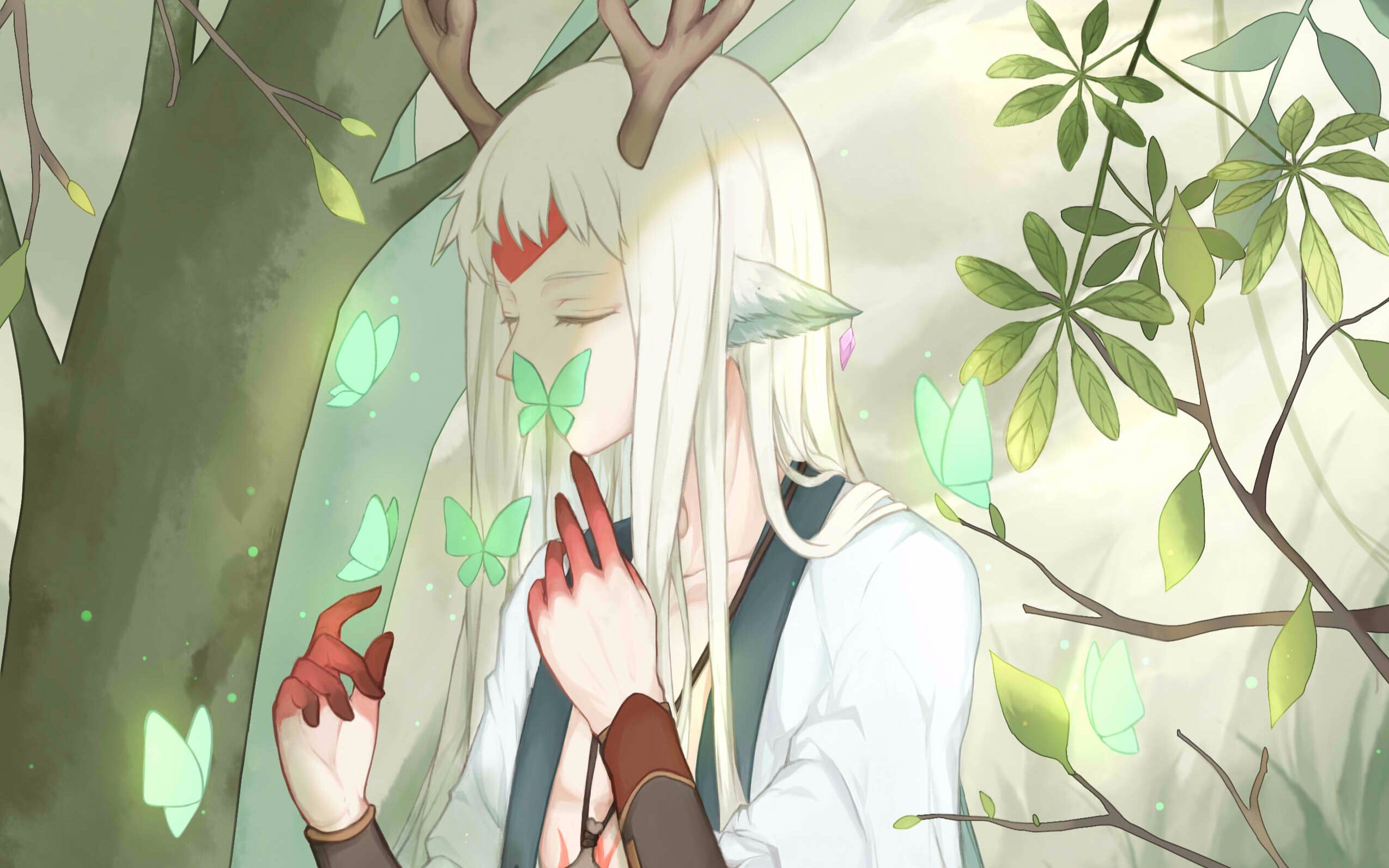 【板绘】画一个安静的小鹿男【sai】