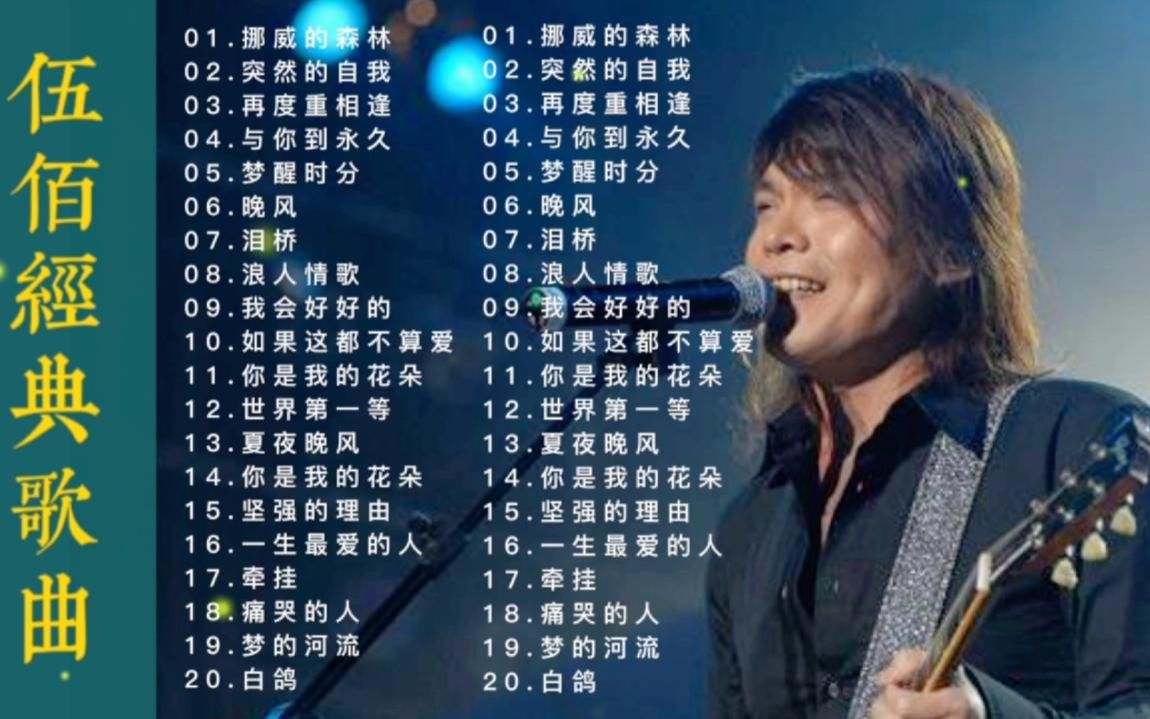 [图]【经典歌曲】50首伍佰经典歌曲精选集，好听收藏