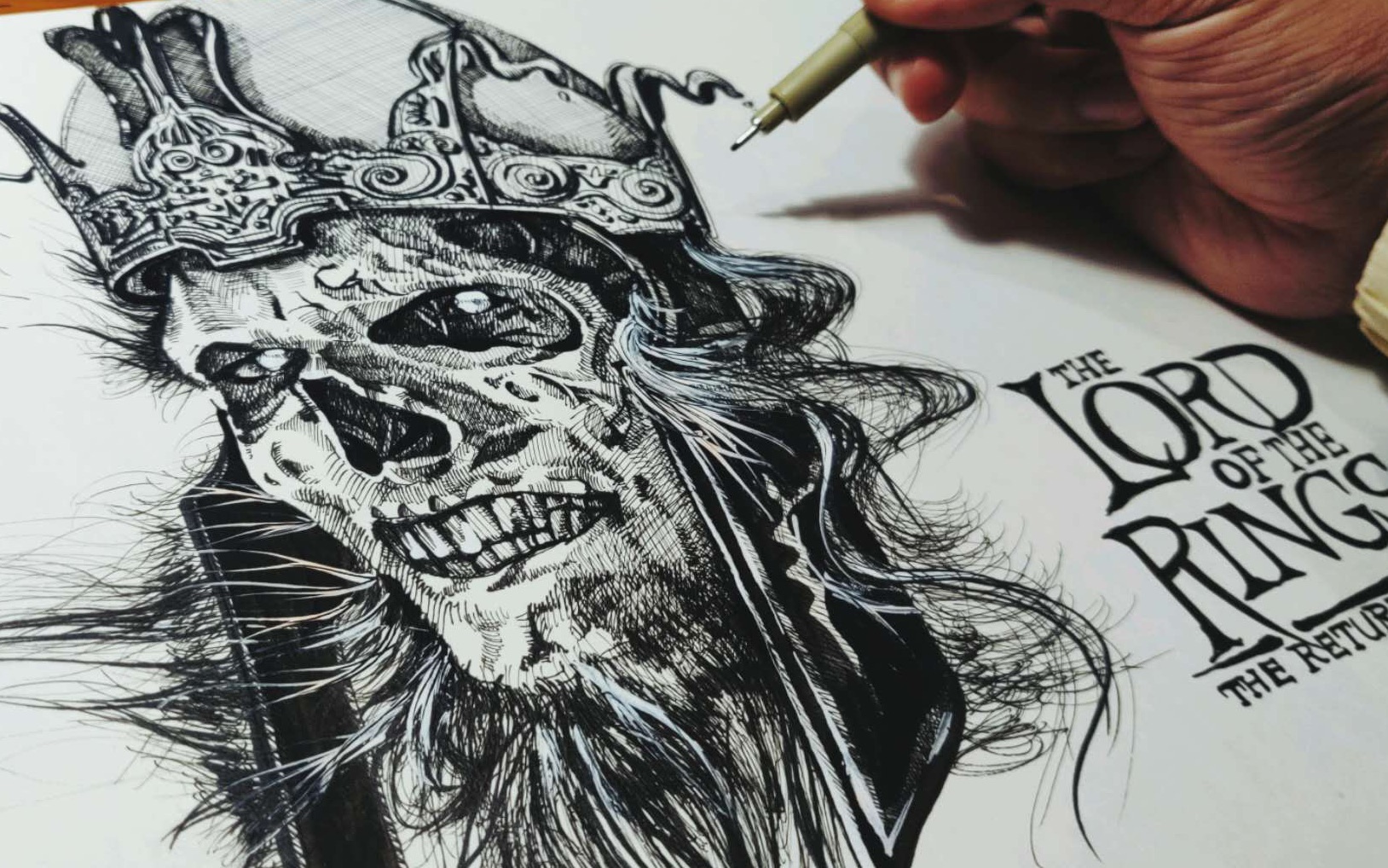 活动  「无起稿手绘3」指环王·the lord of the rings·亡灵军团首领