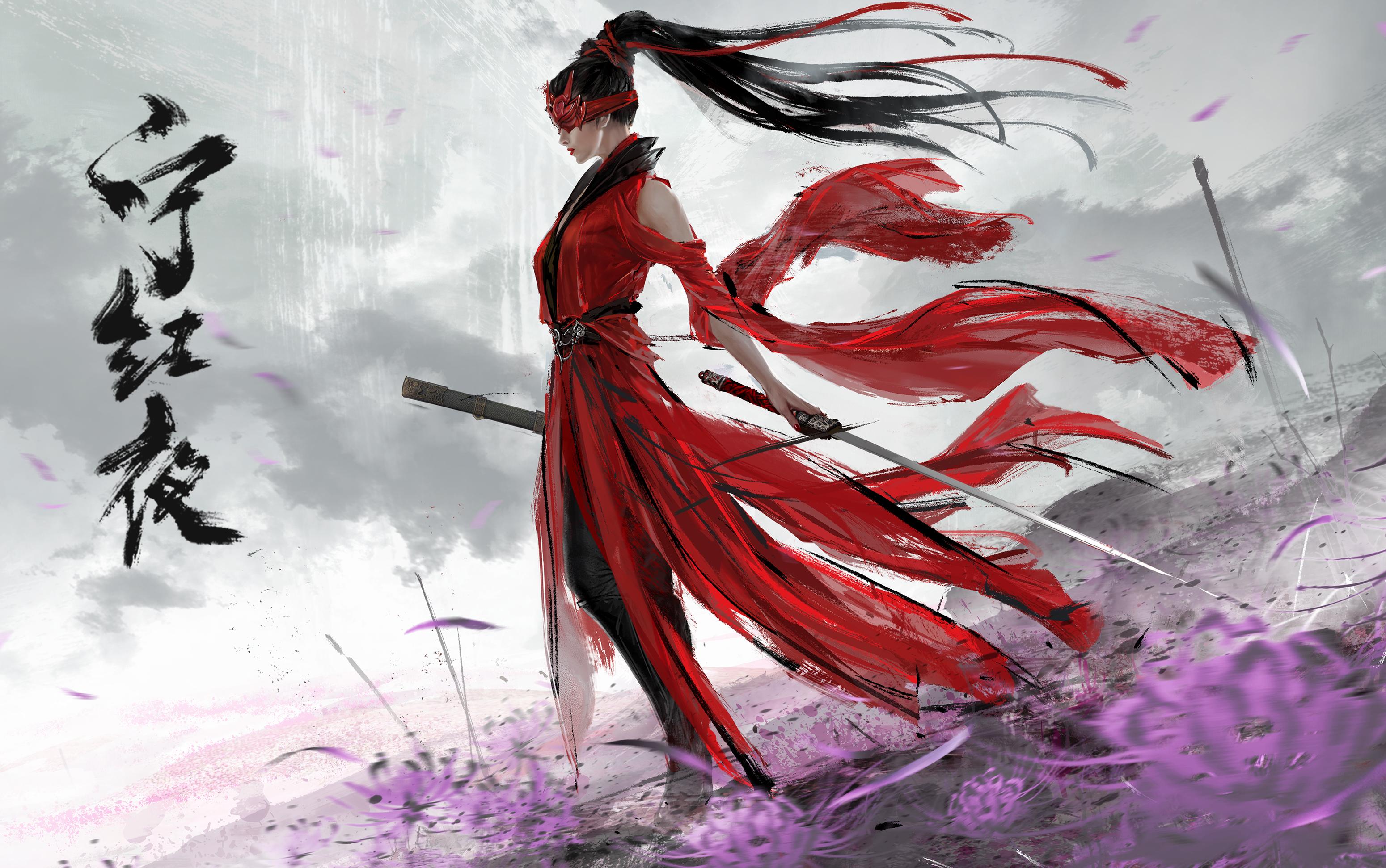 【永劫无间】宁红夜全武器连招教学_哔哩哔哩bilibili