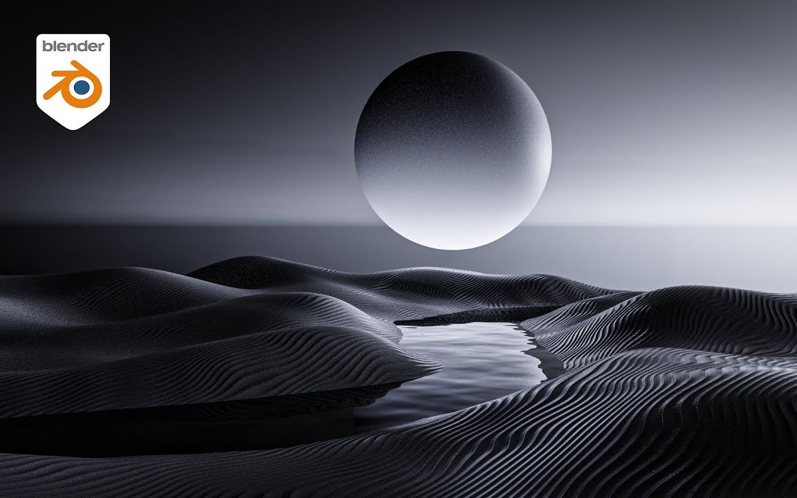 在blender 中创建一个宁静的风景动画(blender 教程)_哔哩哔哩_bilibi