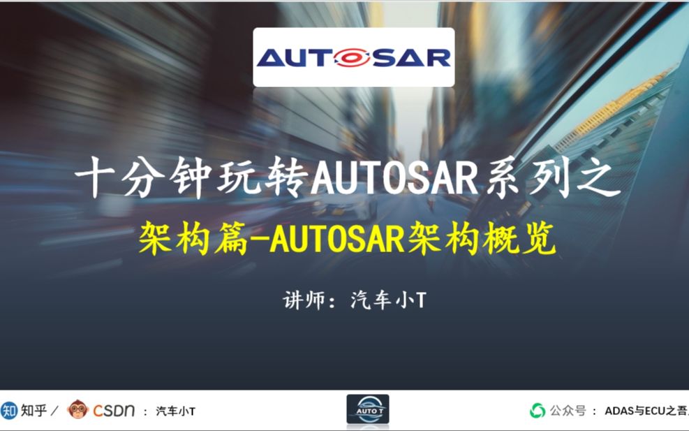 十分钟玩转AUTOSAR系列之架构篇01AUTOSAR架构概览哔哩哔哩bilibili