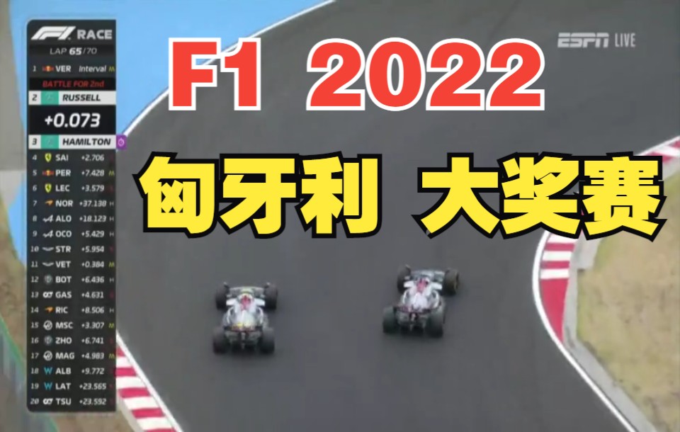 2022 F1 匈牙利大奖赛回放哔哩哔哩bilibili