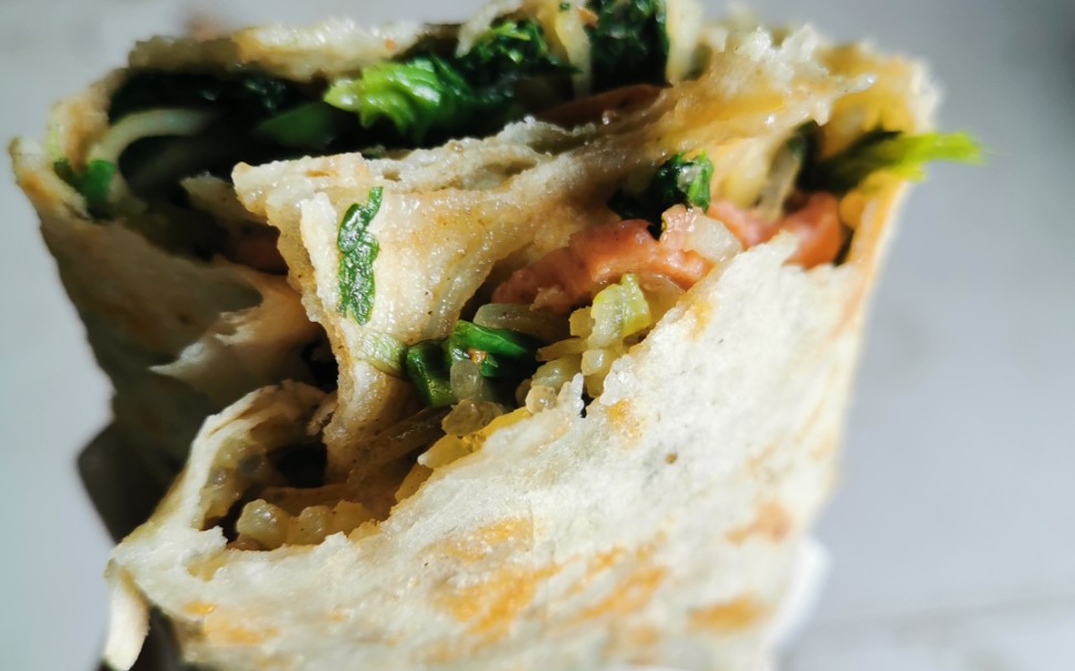 手工煎饼做的塌煎饼 香脆可口